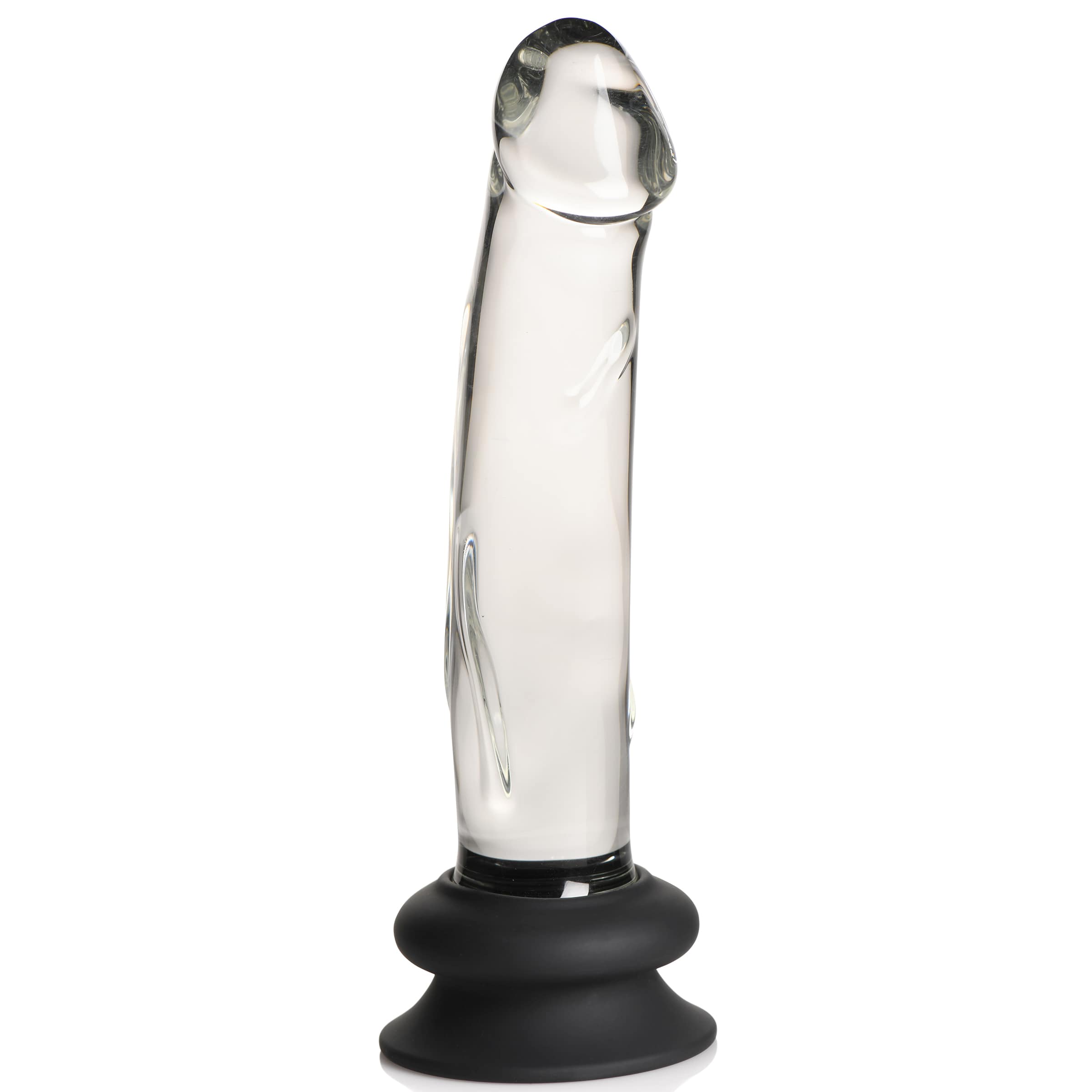 Glass Dildo with Silicone Base - 7.6 Inch - Image 8
