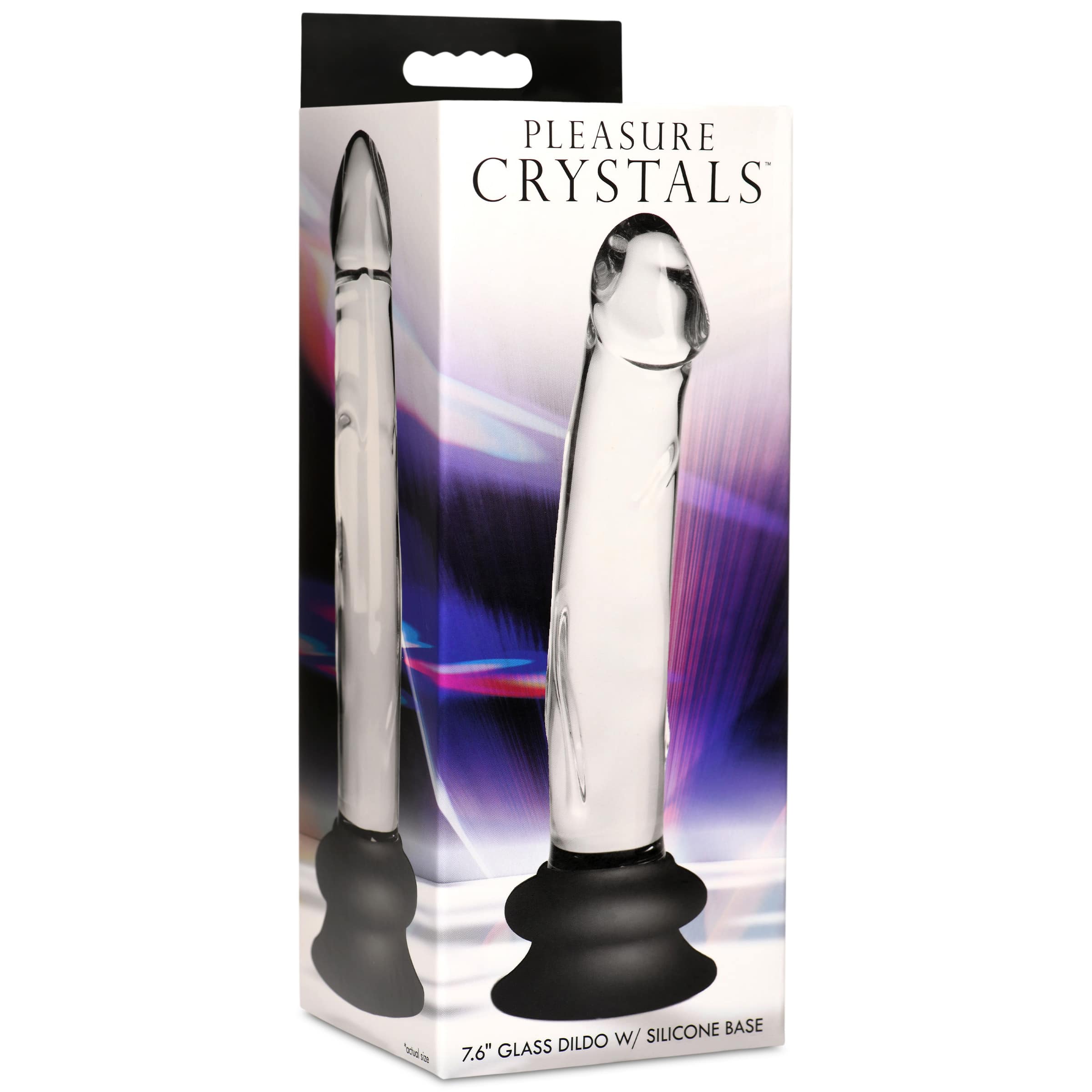 Glass Dildo with Silicone Base - 7.6 Inch - Image 9