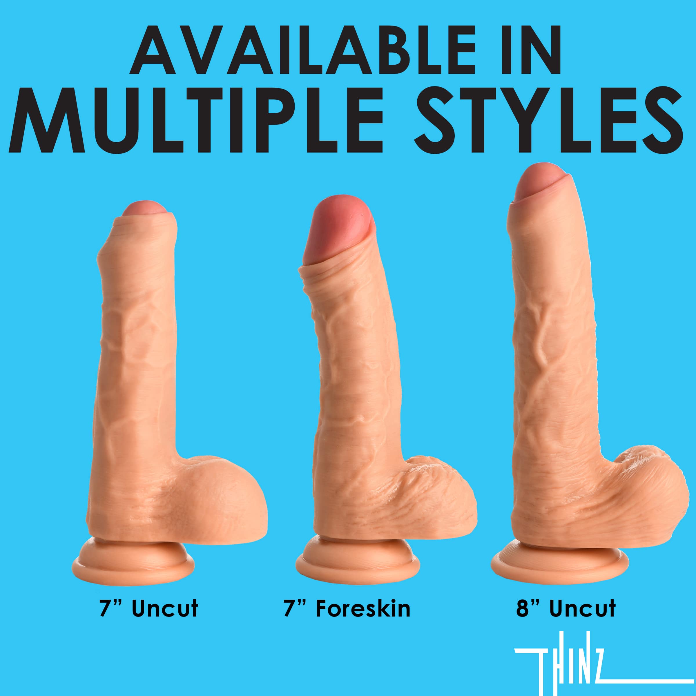 7 Inch uncut Dildo with Balls - Image 7