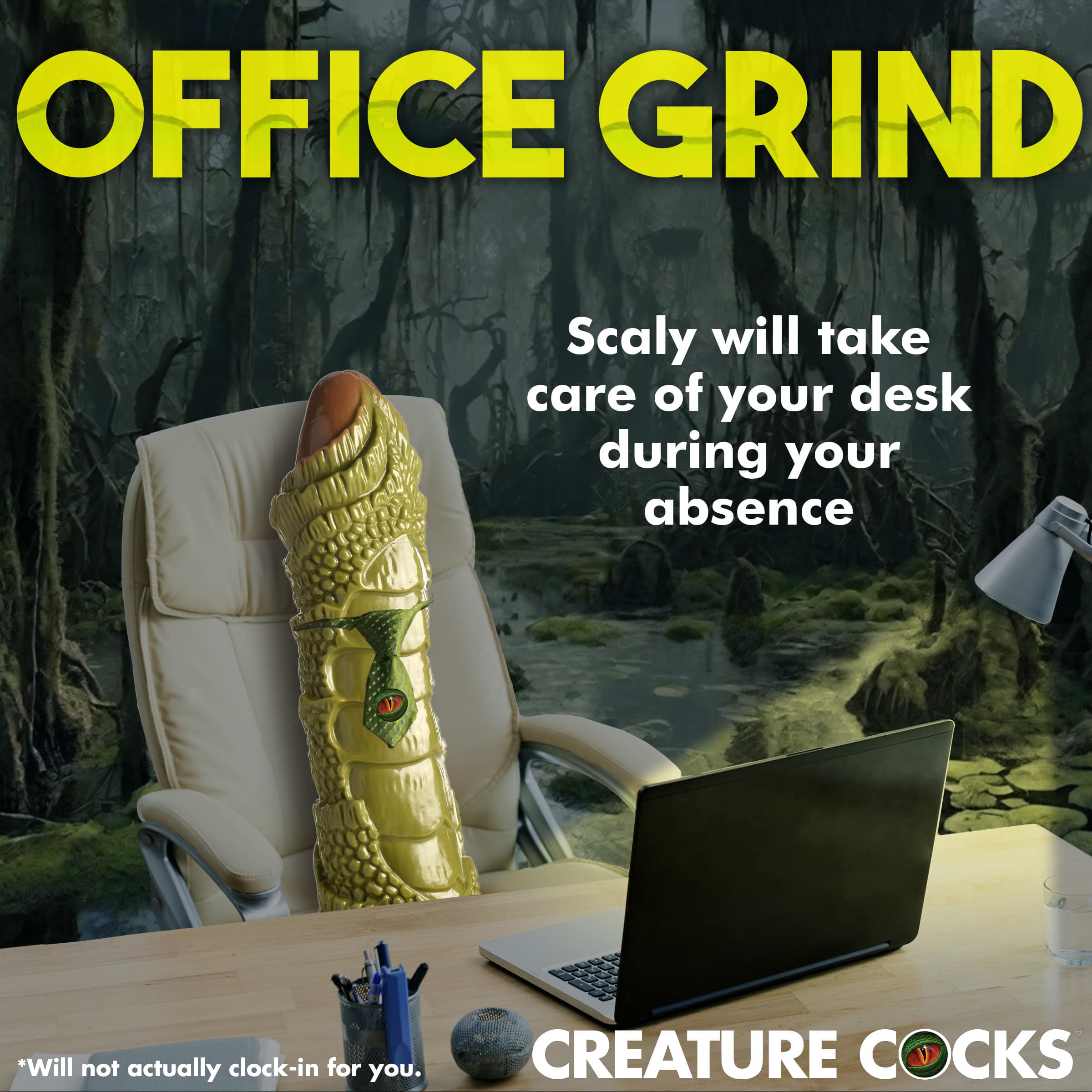 Scaly Swamp Monster 3 Foot Giant Dildo - Image 10