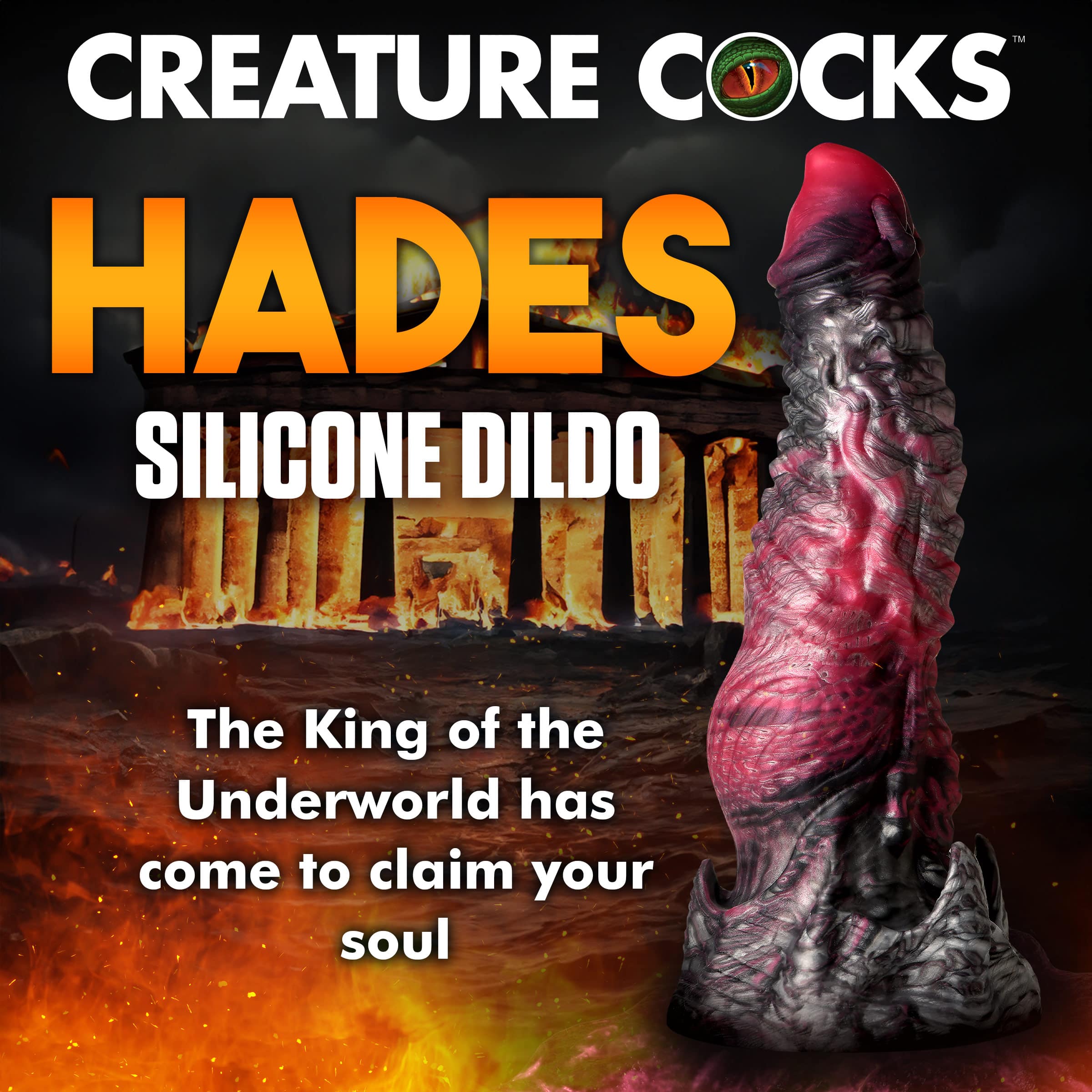 Hades Silicone Dildo - Large - Image 2