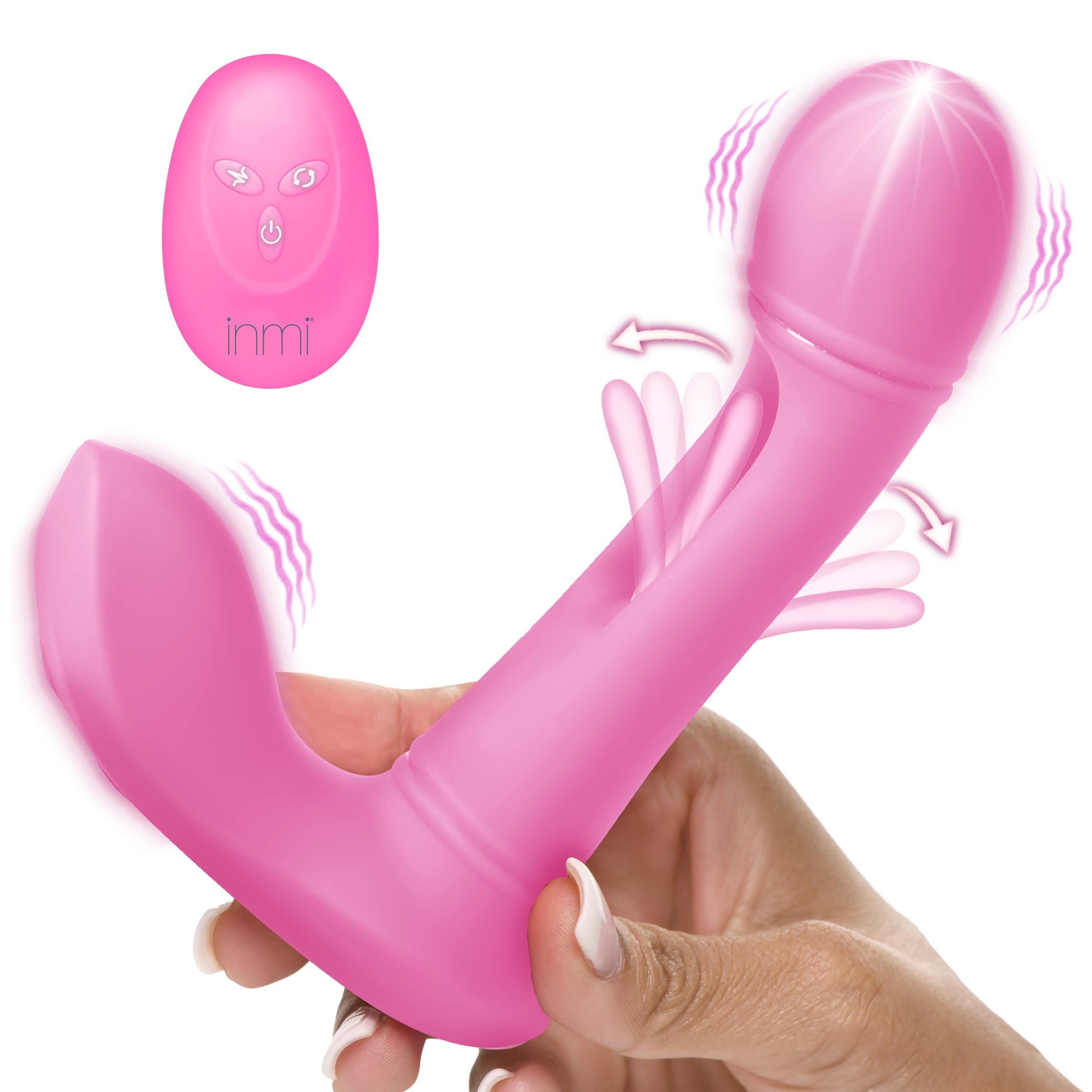 G-Flick G-Spot Flicking Silicone Vibrator with Remote – The BDSM Toy Shop