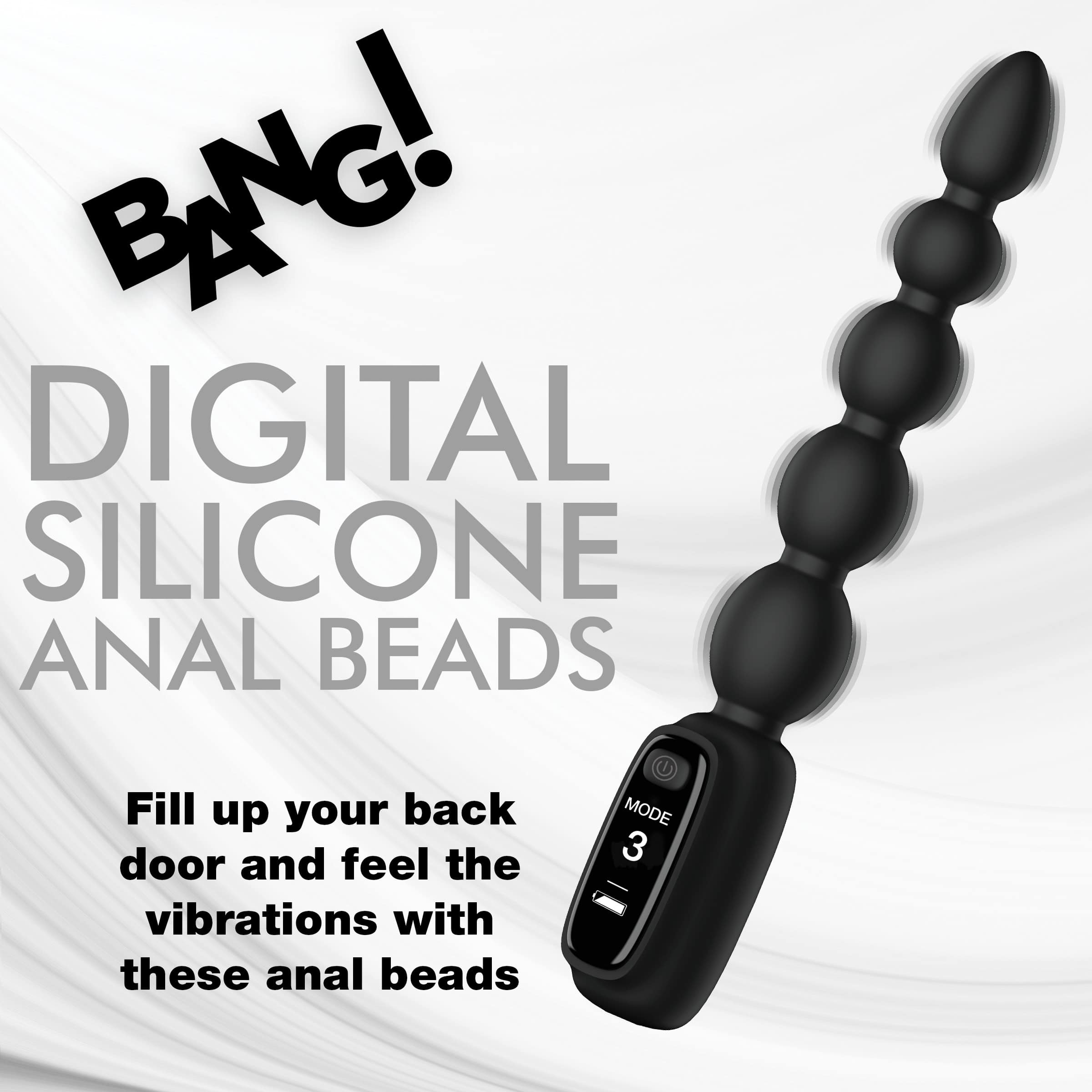 Silicone Anal Beads with Digital Display - Image 2
