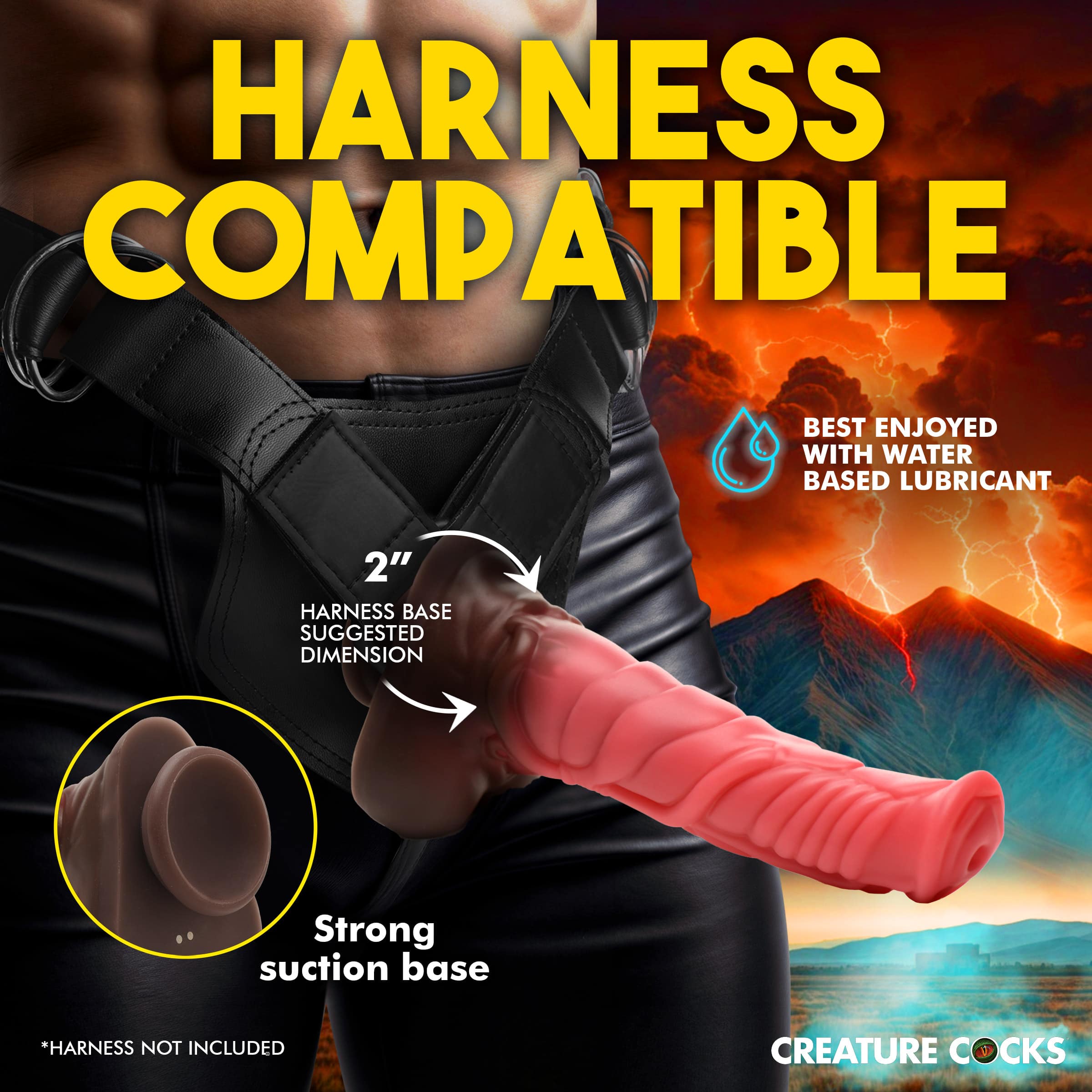 Deluxe Centaur Thrusting & Vibrating Silicone Dildo - Image 3