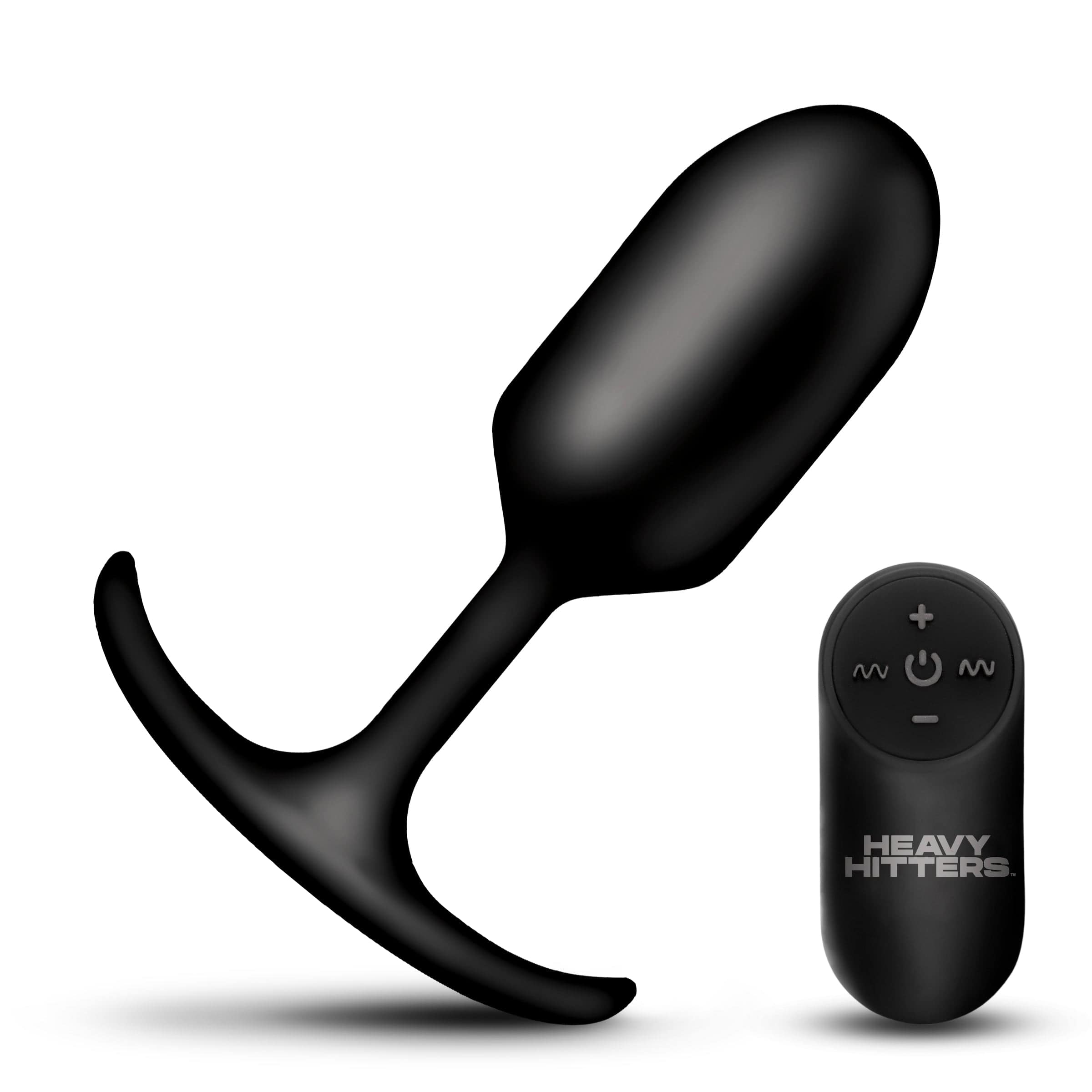 Vibrating XL Weighted Silicone Anal Plug - Image 4