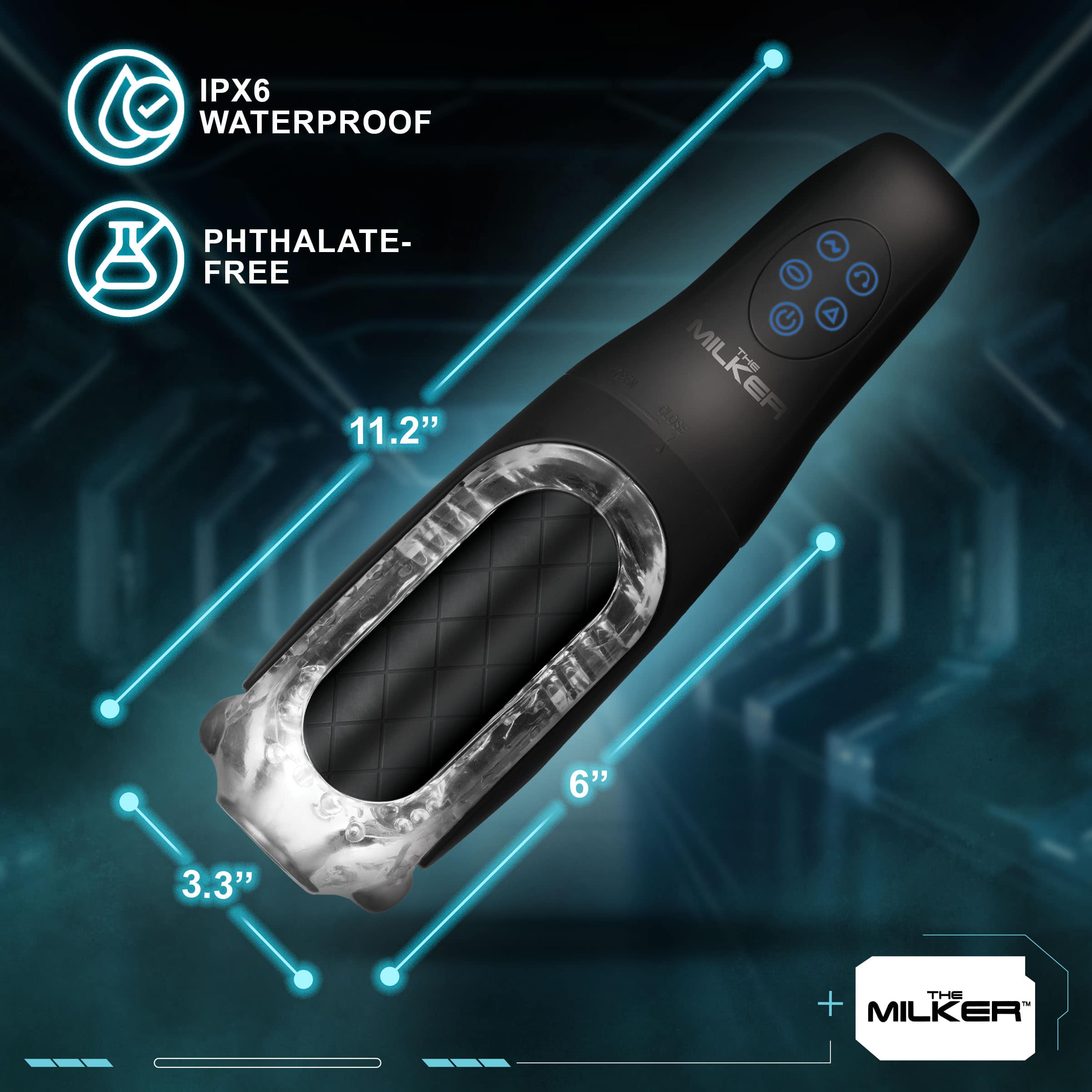 Pleasure Grip Sucking & Vibrating Masturbator - Image 4