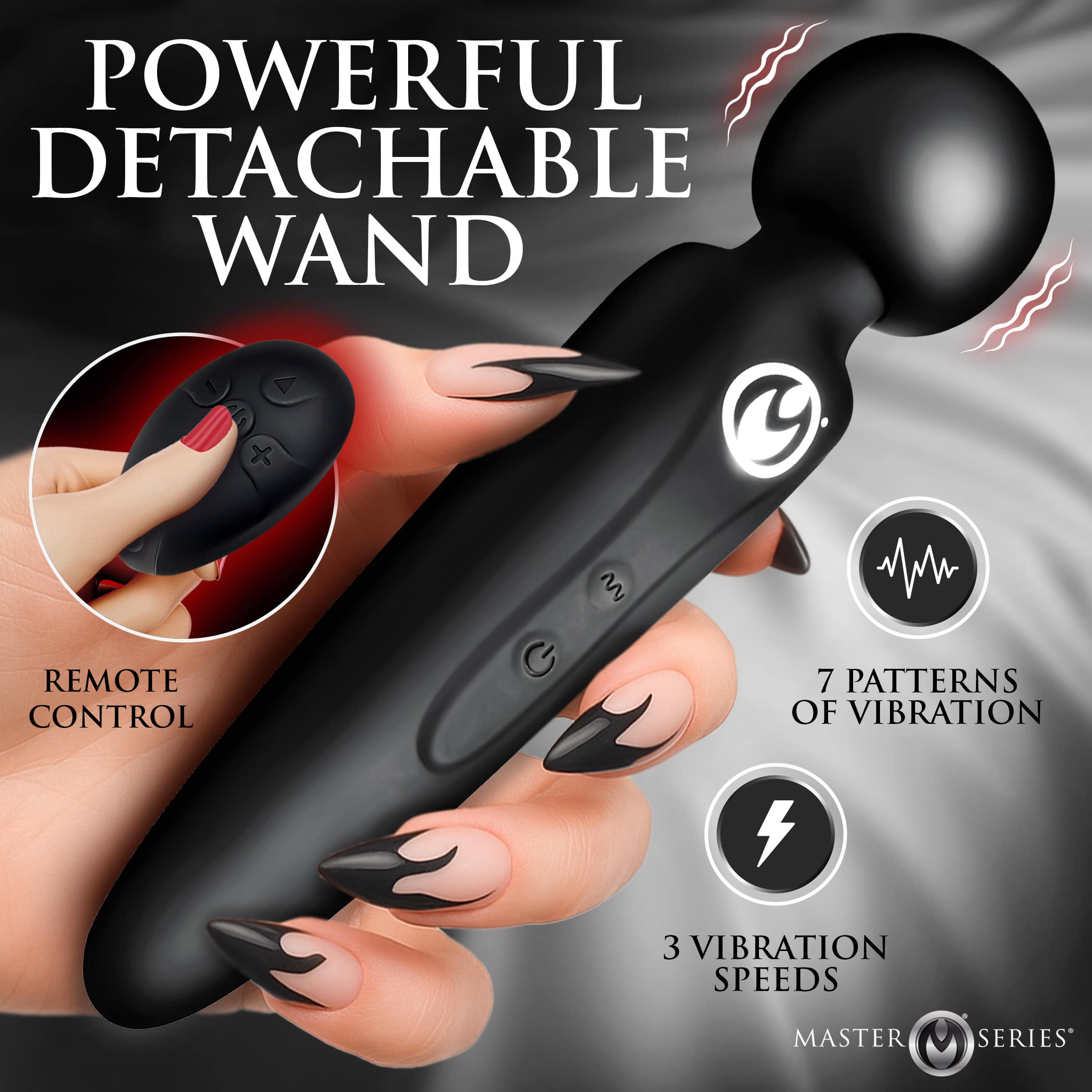 Thunderstick Thigh Strap Vibrating Wand with Harness - Image 4