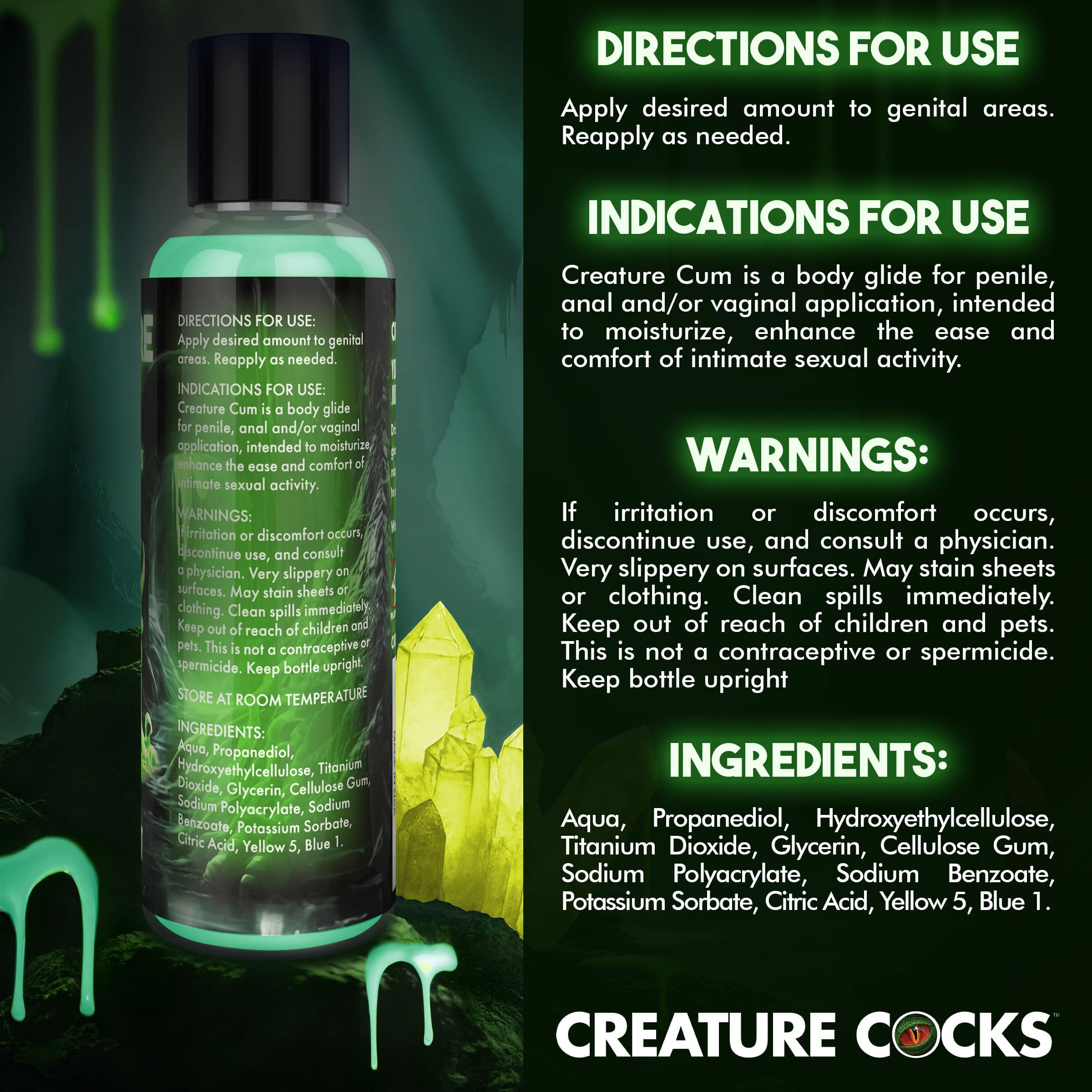 Creature Cum Green Jizz Lubricant - 4oz - Image 6