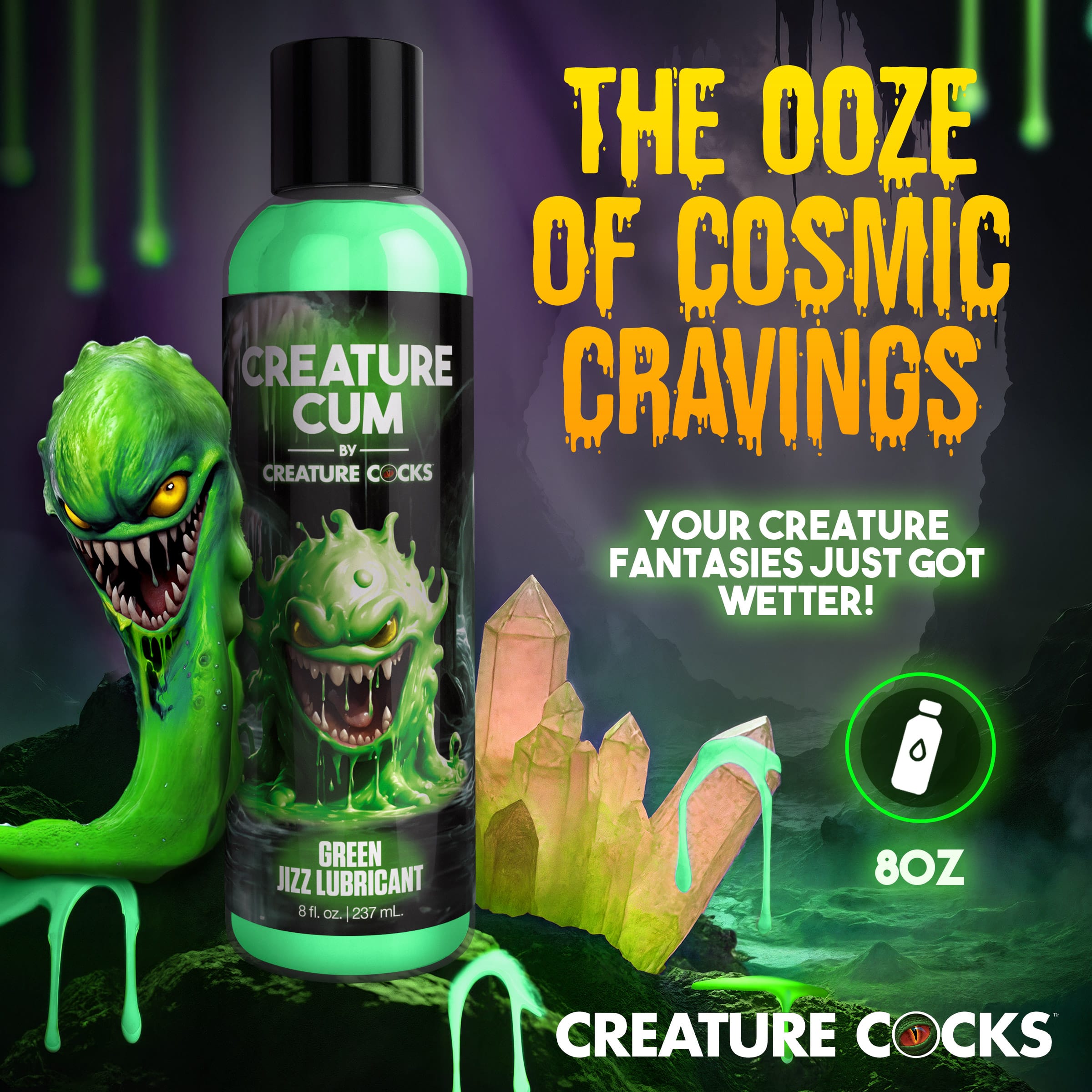 Creature Cum Green Jizz Lubricant - 8oz - Image 2