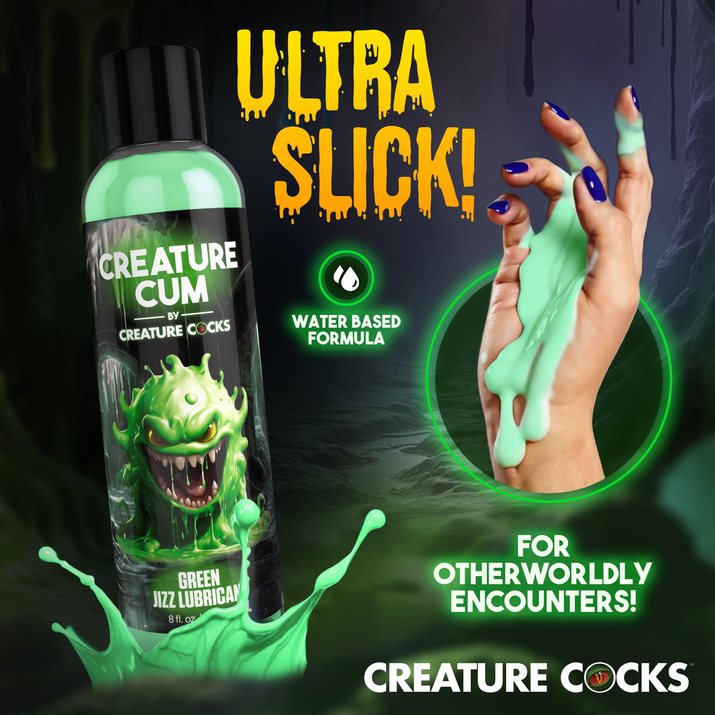 Creature Cum Green Jizz Lubricant - 8oz - Image 3