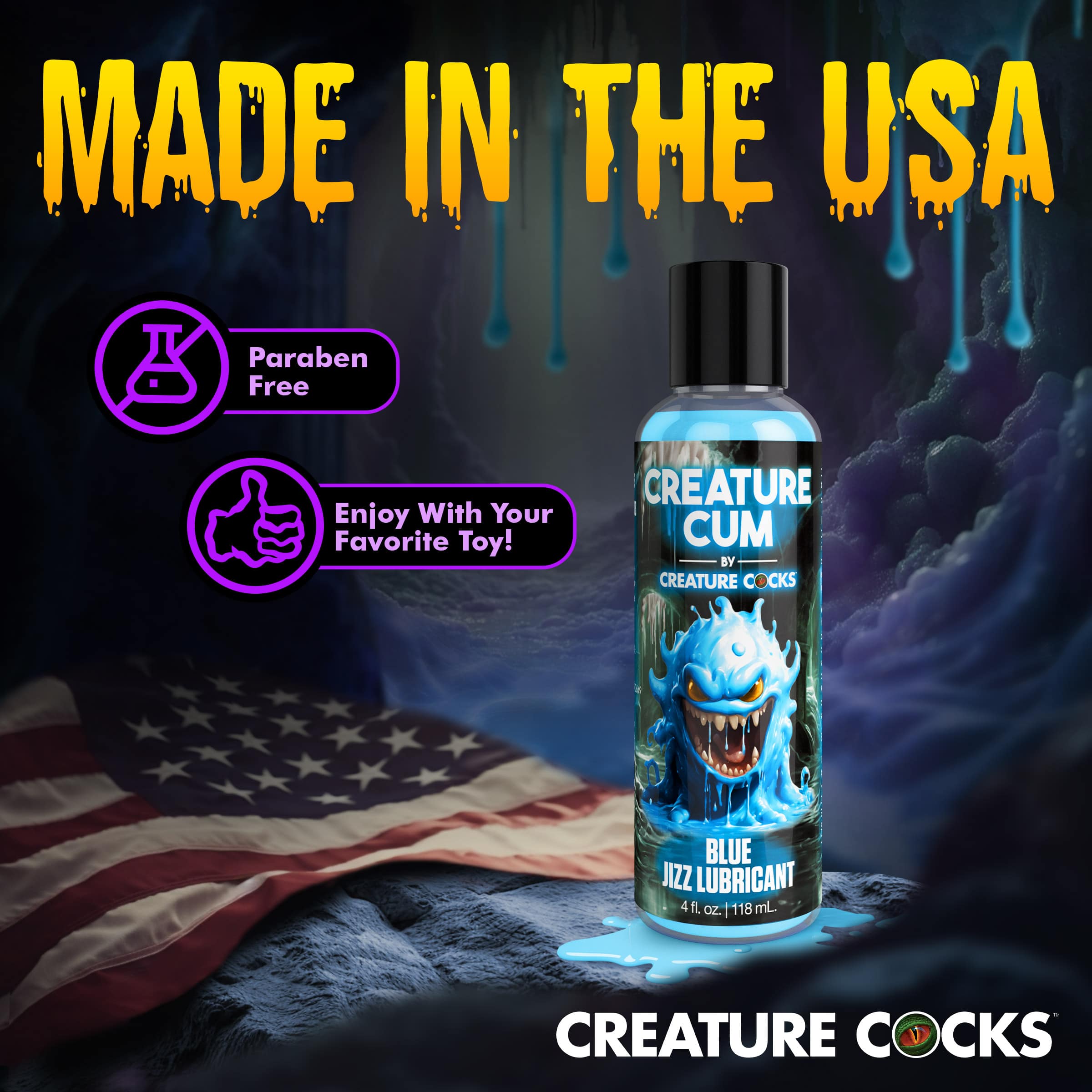 Creature Cum Blue Jizz Lubricant - 4oz - Image 5