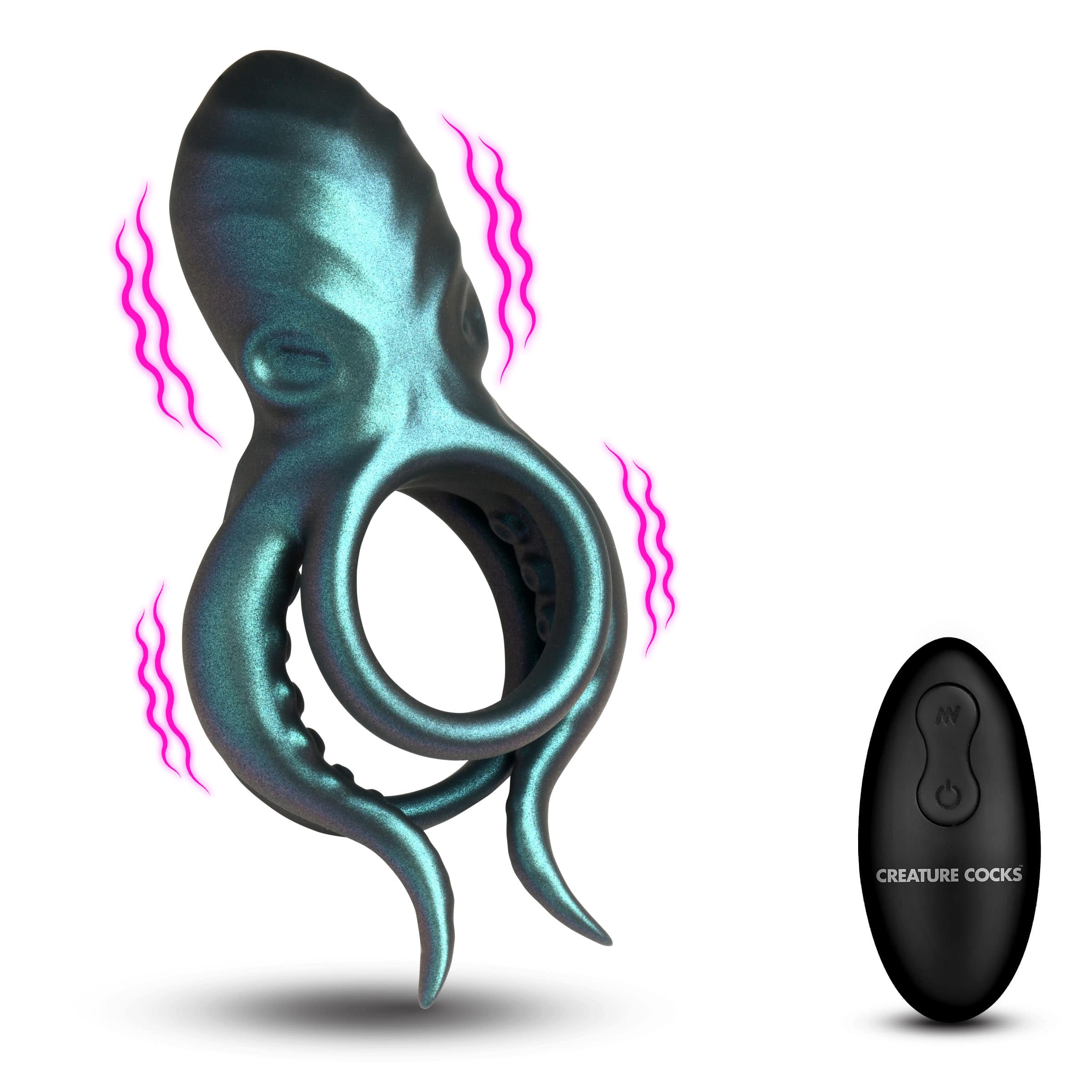 Octo Grip Vibrating Silicone Cock Ring - Image 5