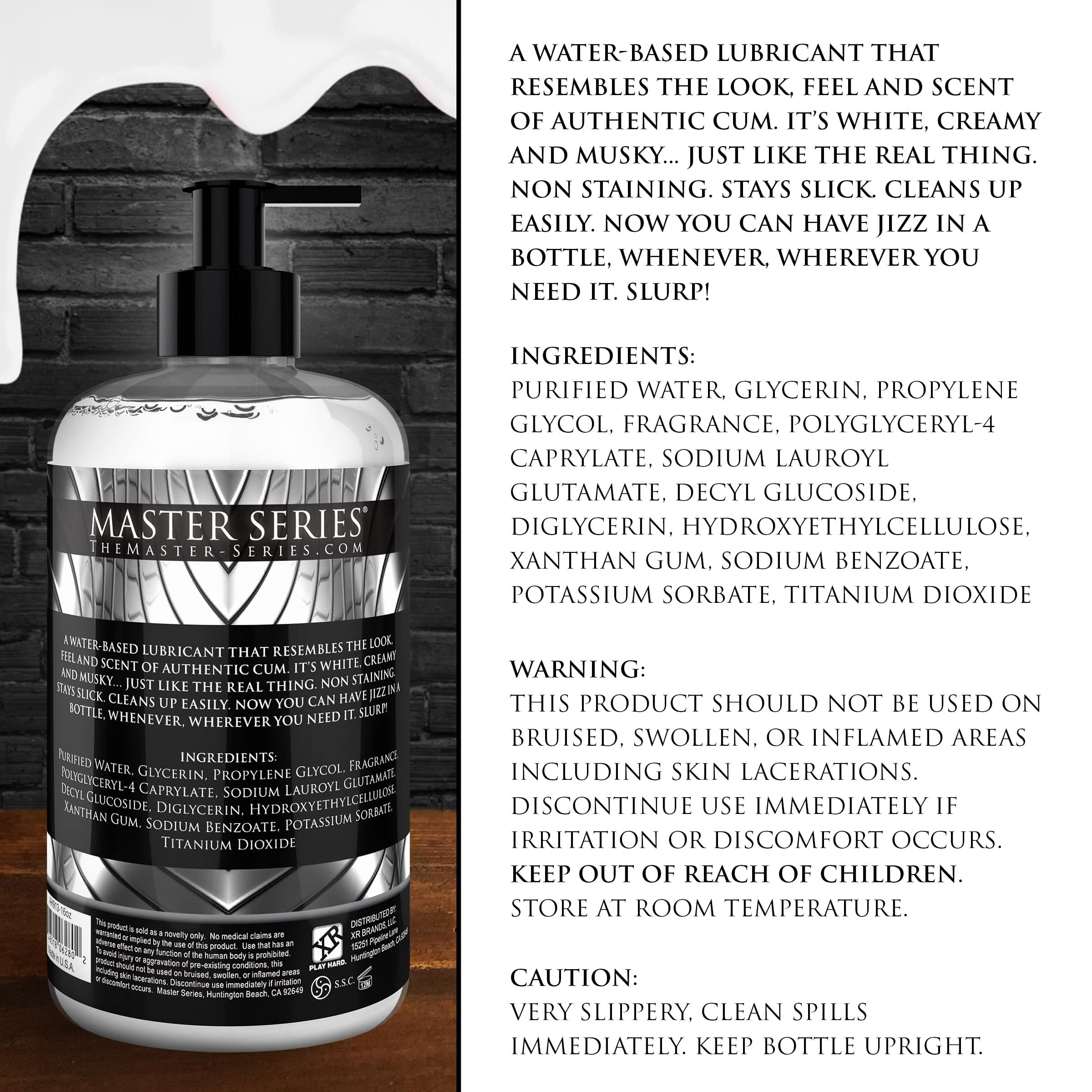 Jizz Cum-Scented Water-Based Lube 16oz - Image 5