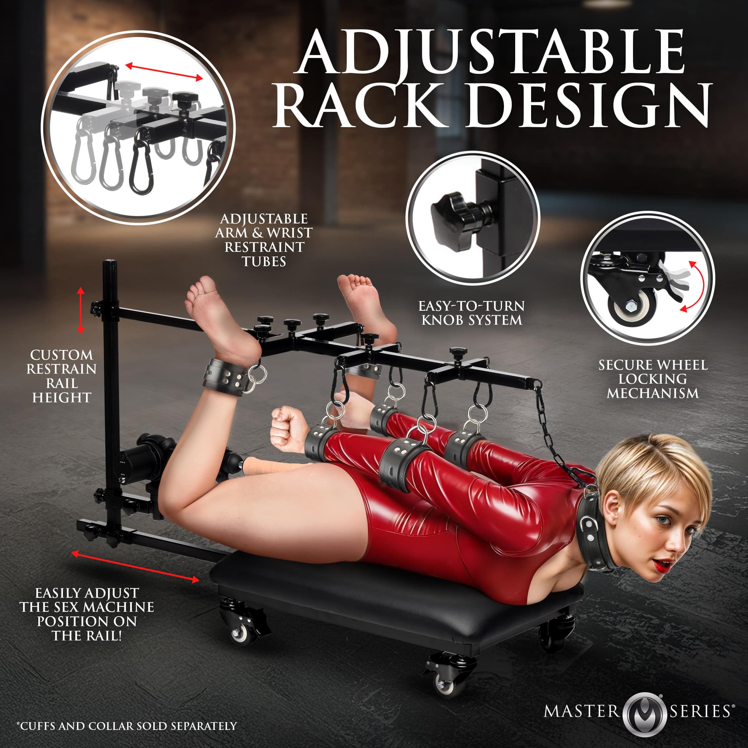 Hog Tie Restraint Rack with Sex Machine - Image 3