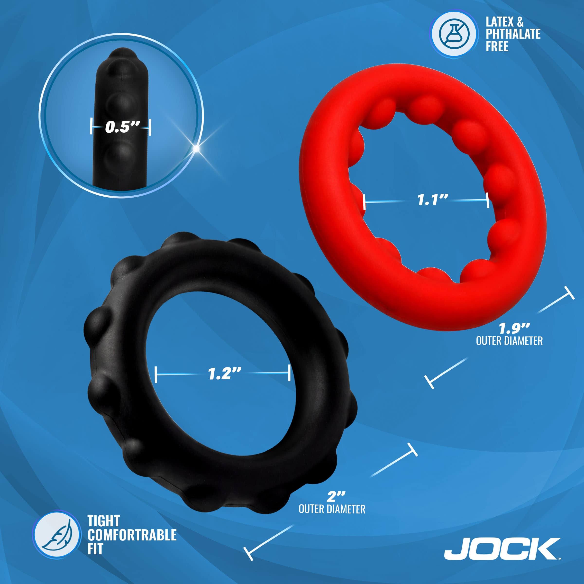 Weighted Silicone C-Ring Set - Image 5