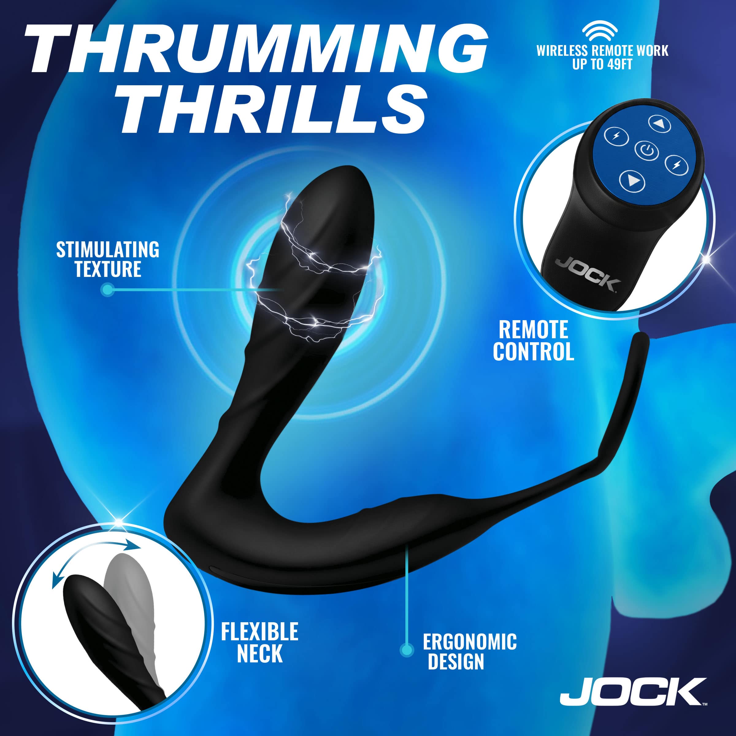 Shockwave E-Stim Anal Plug w/ C-Ring - Image 3