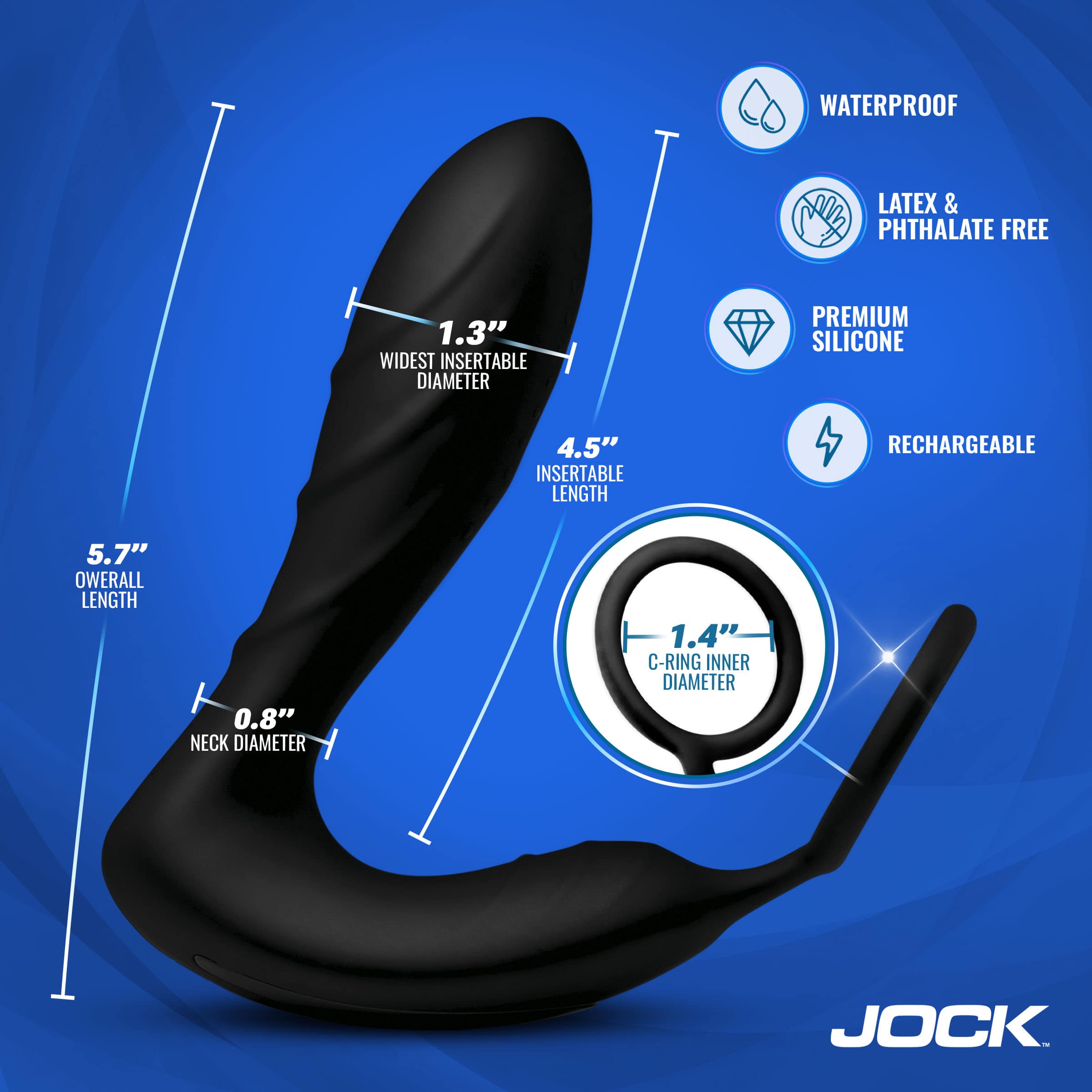 Shockwave E-Stim Anal Plug w/ C-Ring - Image 4