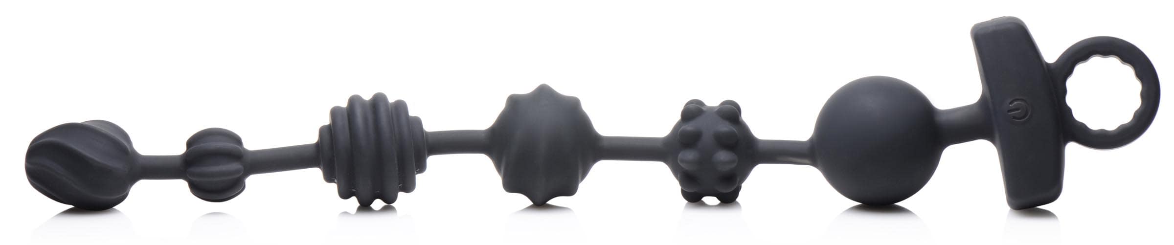 21X Dark Rattler Vibrating Silicone Anal Beads with Remote - Image 4