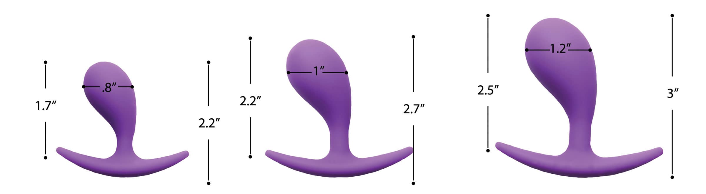 Booty Poppers Silicone Anal Trainer Set - Image 3