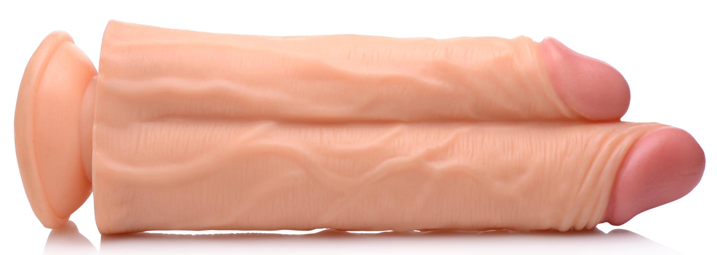 Double Stuffer 10 Inch Dildo - Light - Image 6