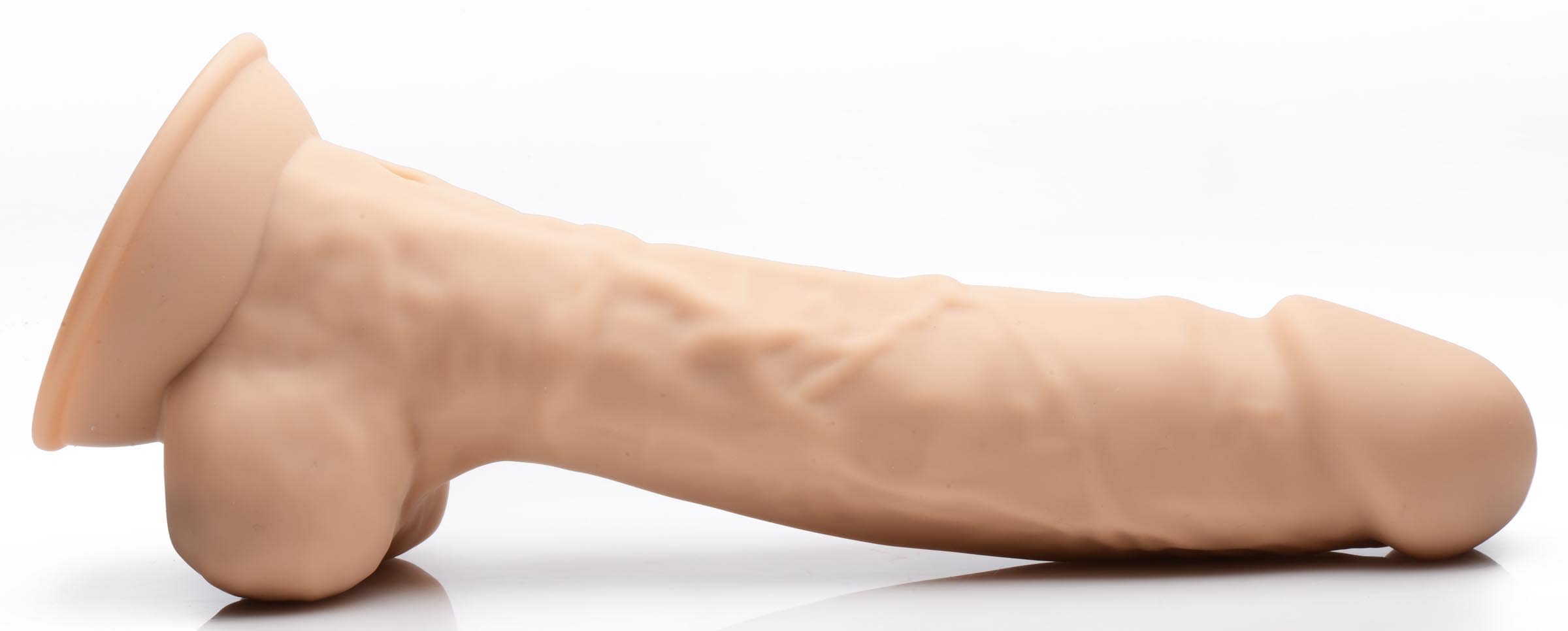 8 Inch Silexpan Hypoallergenic Silicone Vibrating Dildo - Medium - Image 2