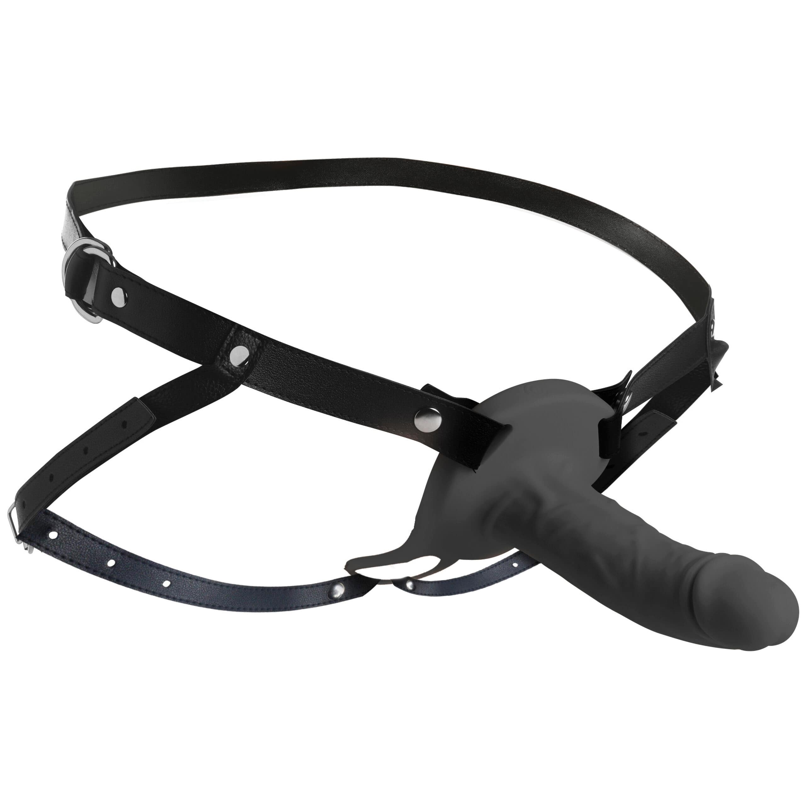 2 Inch Erection 28X Realistic Vibrating Silicone Penis Sheath with Remote - Black - Image 4