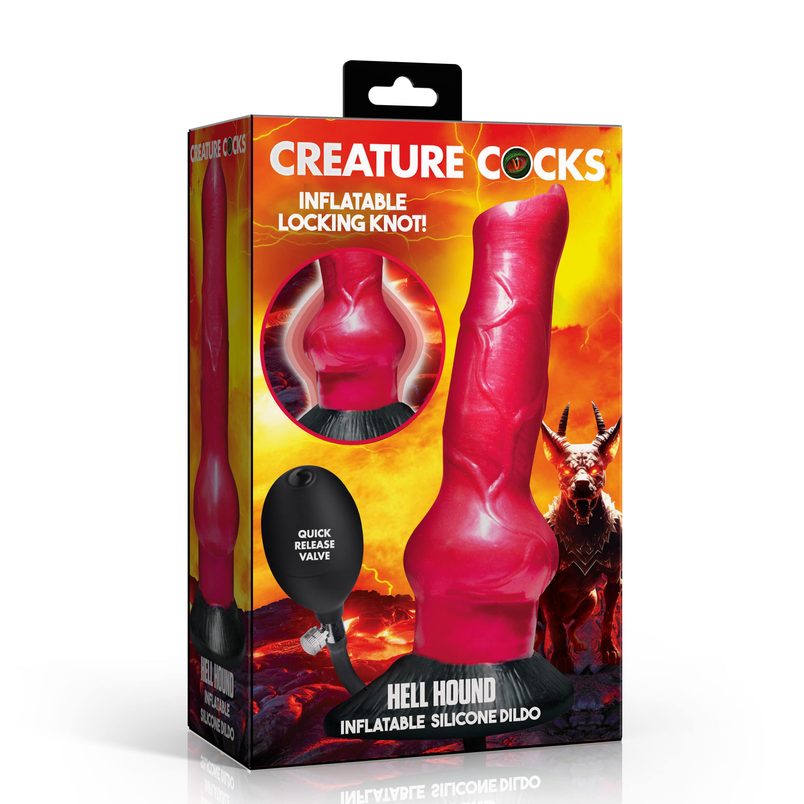 Hell Hound Inflatable Silicone Dildo - Image 6