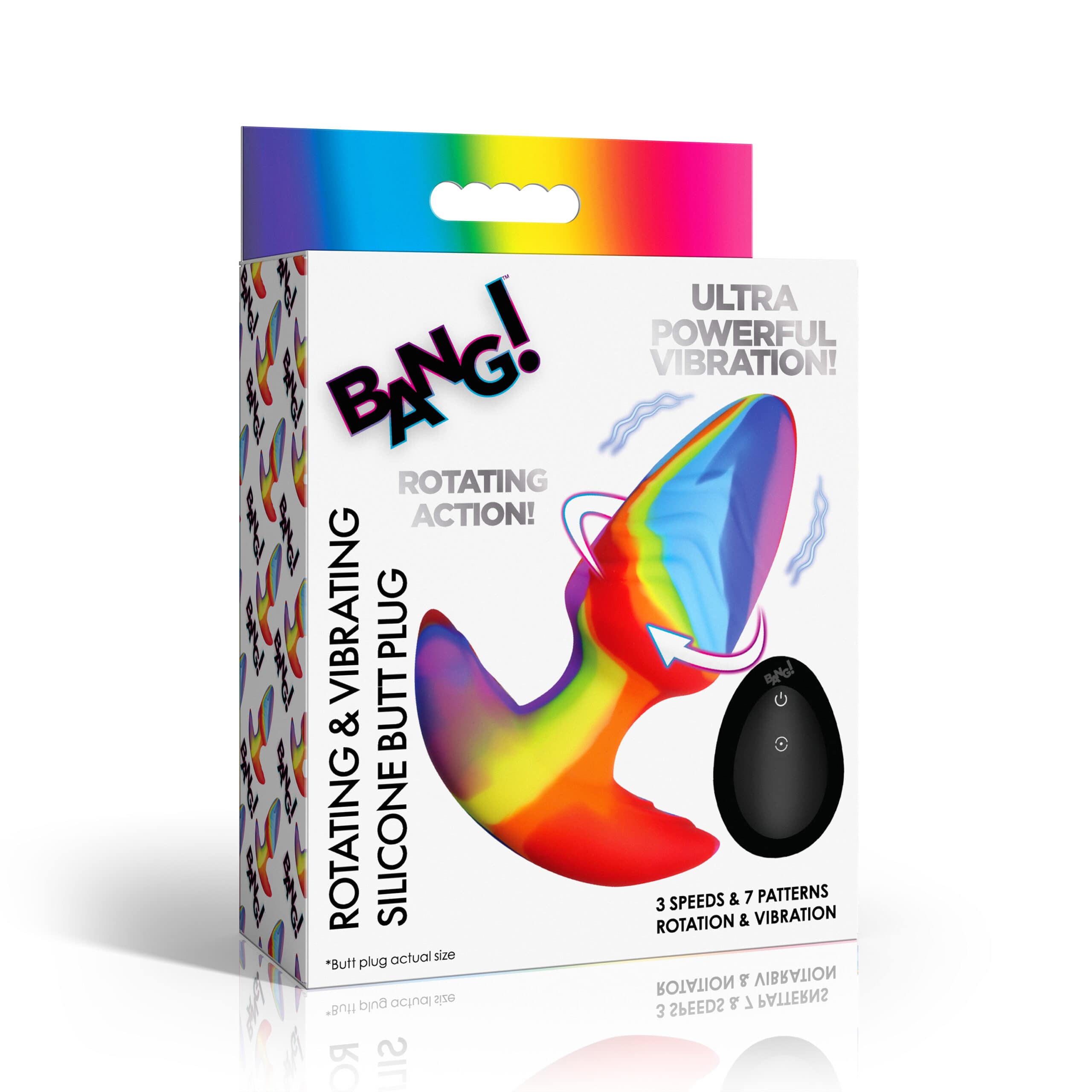 Rotating and Vibrating Silicone Butt Plug - Image 6