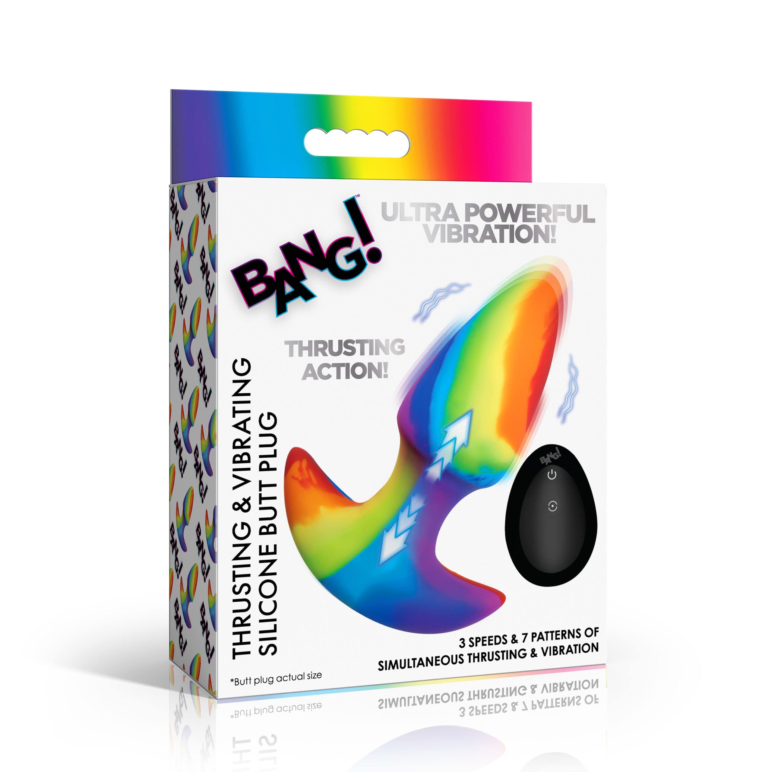 Thrusting and Vibrating Silicone Butt Plug - Image 6