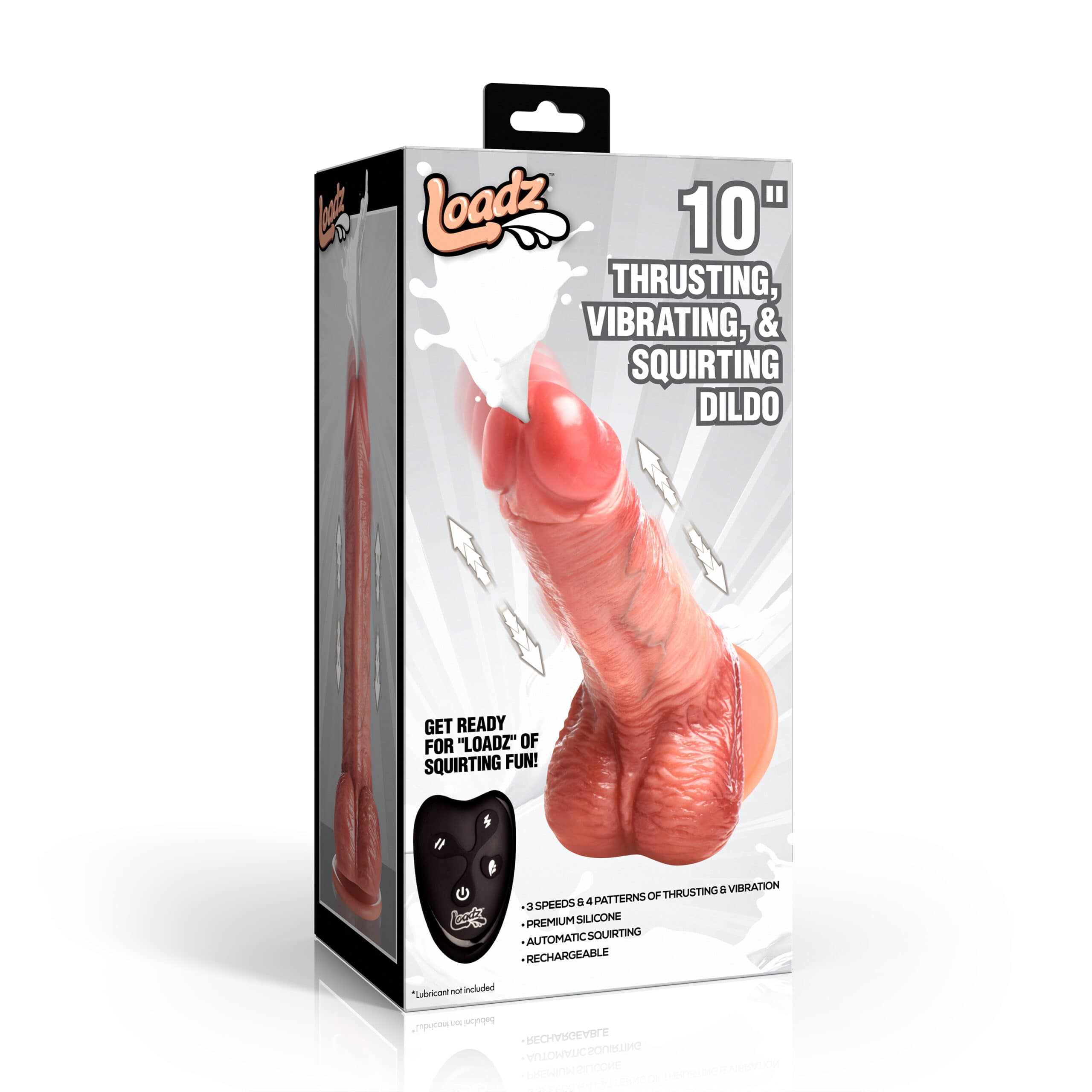 10" Thrusting, Vibrating, & Squirting Dildo - Image 6