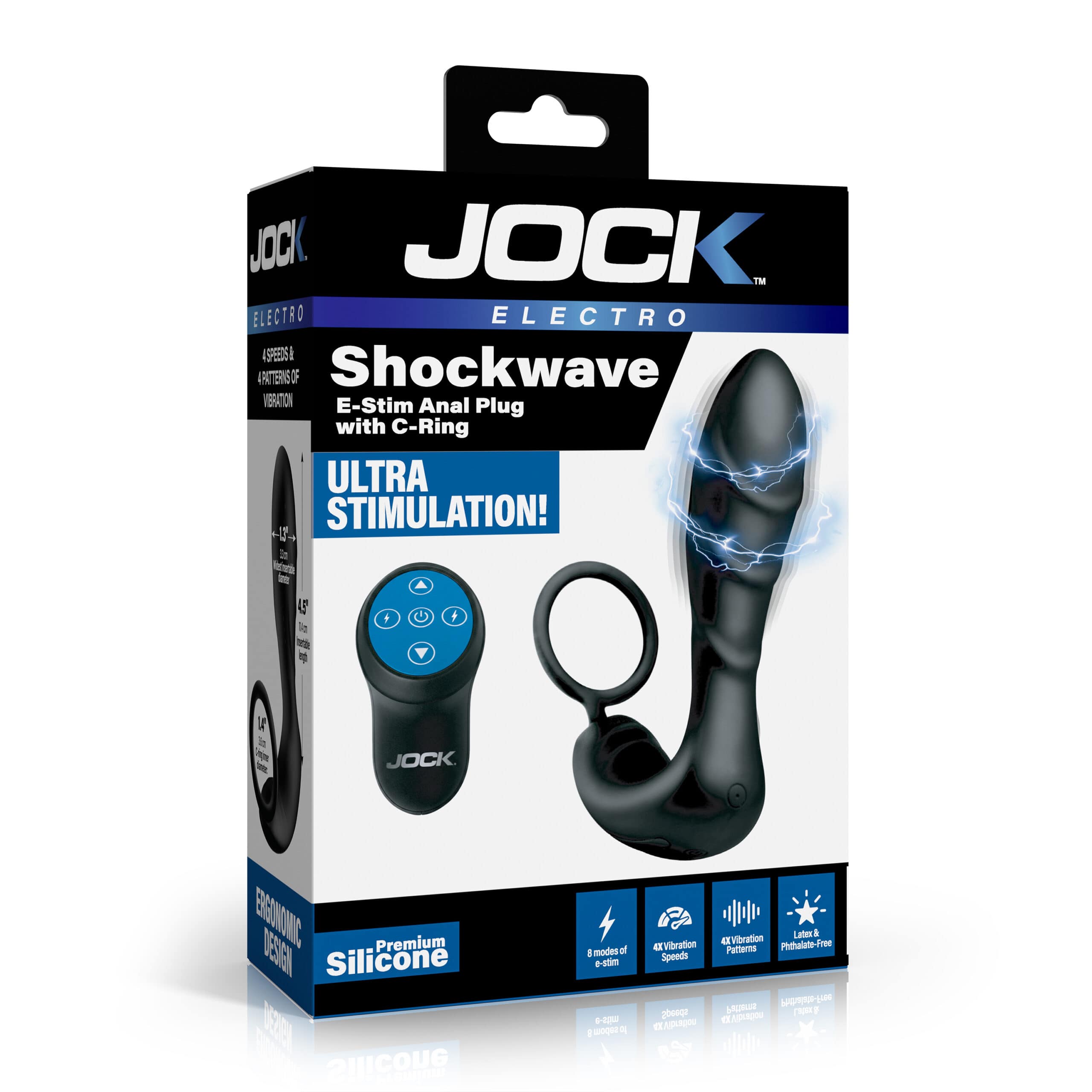 Shockwave E-Stim Anal Plug w/ C-Ring - Image 6