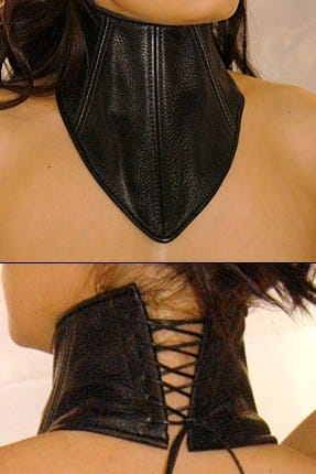 Gothic Lace Up Collar