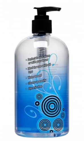 Natural Water-Based Lubricant - 16 oz Side View