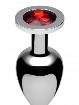 Jeweled Butt Plug Ruby Large
