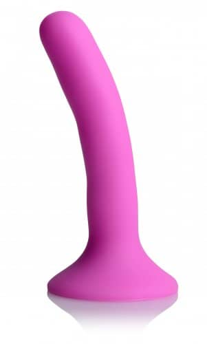 silicone strap on dildo small pink