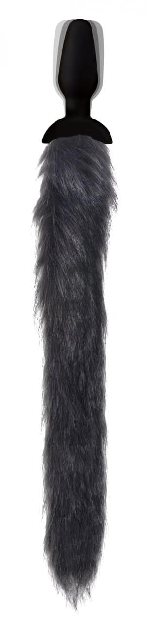 Vibrating Fox Tail Anal Plug Demo