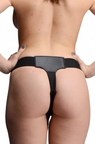 Double Penetration Strap-On Back View