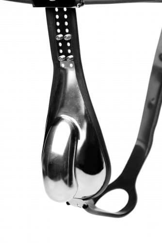 Stainless Steel Male Chastity Belt Front View