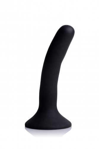 silicone strap on dildo small black