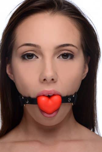 heart in your mouth gag with model