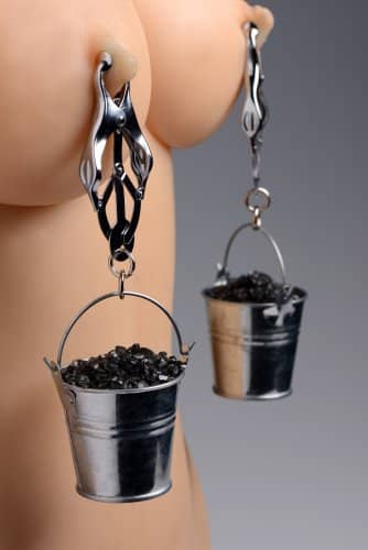 Nipple Clamps with Buckets With Model