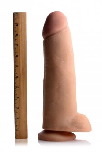 Realistic 12 Inch Dildo Measured