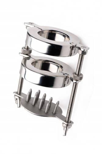 Stainless Steel Spiked CBT Ball Stretcher and Crusher Angled Viewed
