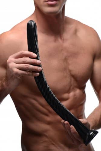 19 Inch Hosed Dildo With Male Model