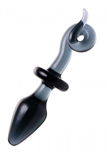 Glass Pig Tail Anal Plug