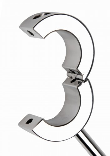 Mounted Locking Scrotum Cuff Open