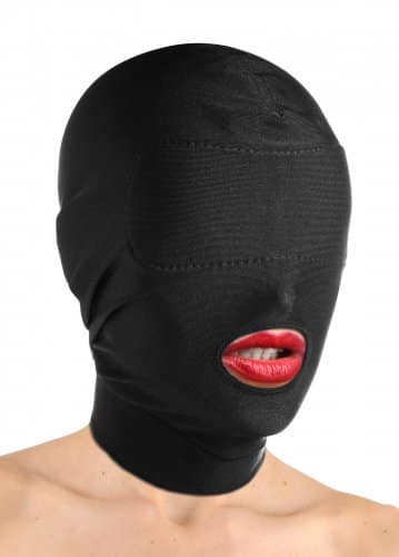 Hood with Padded Blindfold And Mouth Hole