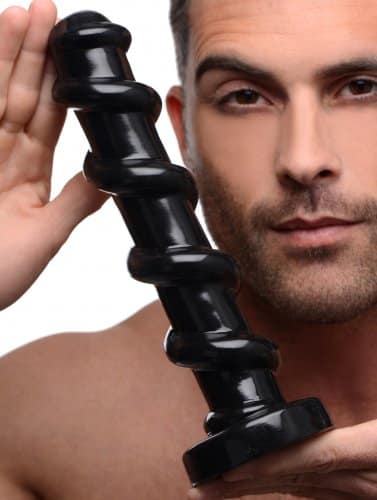 Mighty Screw Dildo With Model