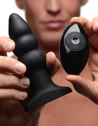 Rippled Rimming Plug With Wireless Remote Model