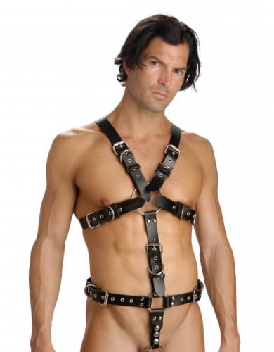 Male Leather Body Harness
